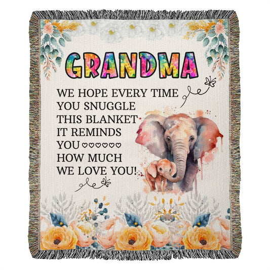 Gift for Grandma - Heirloom Woven Blanket