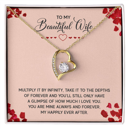 Gift for Wife - My Happily Ever After - Forever Love Necklace