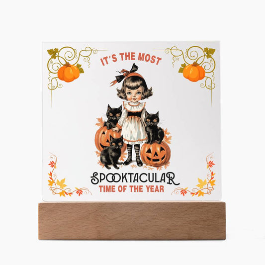 Spooktacular - Acrylic Square Plaque