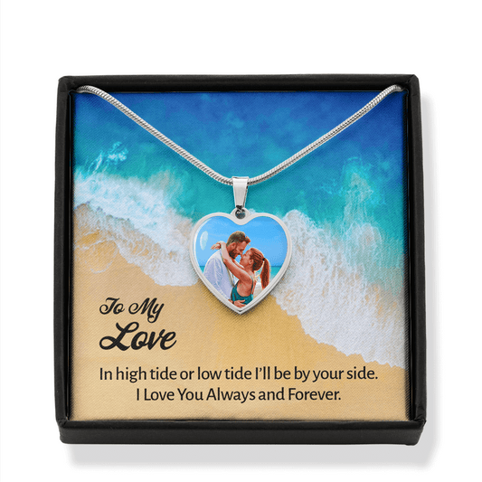 To My Love - Personalized Heart Necklace